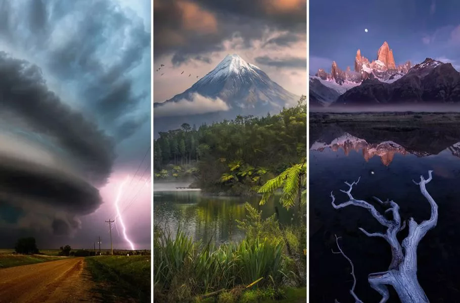برندگان مسابقه بین المللی عکاس منظره سال 2025با نمایش مجموعه ای از عکس های طبیعت